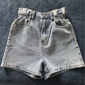 Insane Gene Paperbag Denim Shorts